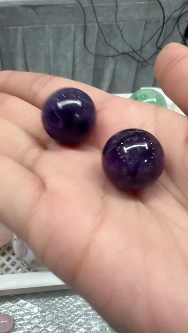 未镶嵌珠宝半成品水晶S002 约1.7cm  拍一发二