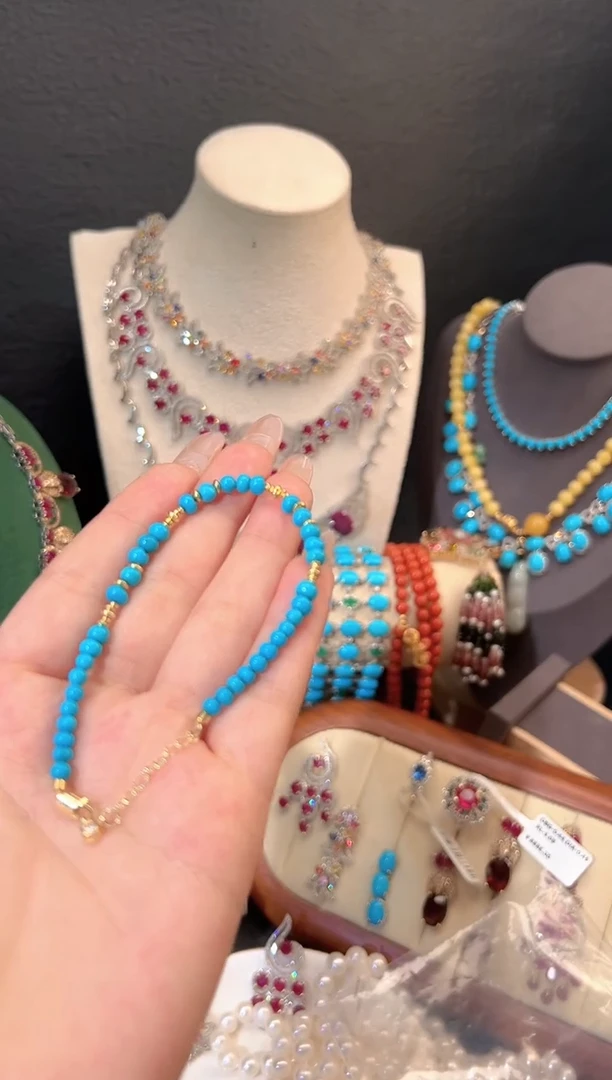 未镶嵌绿松石手链手链