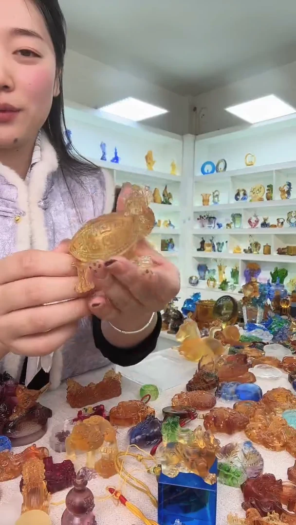 手工艺品琉璃小龙龟