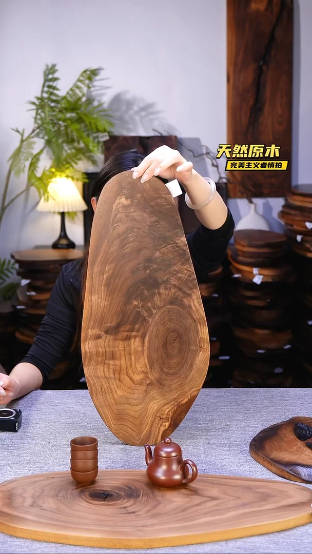 木北美黑胡桃原木.干裂疤结不属于商品质量问题完美主义者慎拍