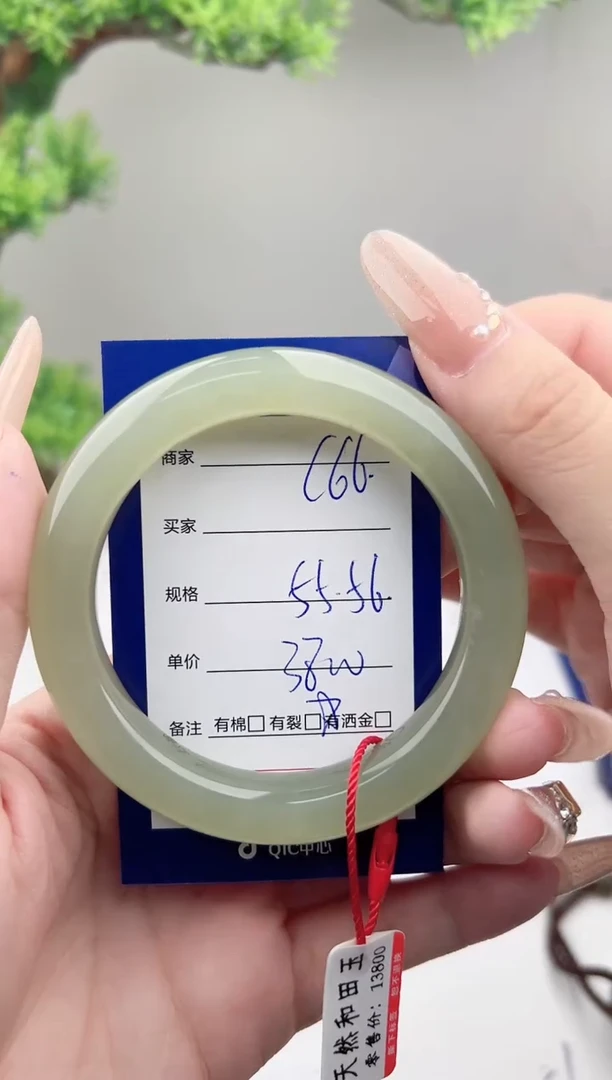 未镶嵌手镯和田玉微色差C66