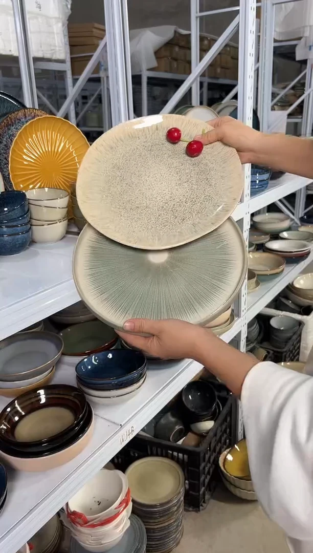 陶瓷外贸尾货瑕疵满20包邮X2大盘