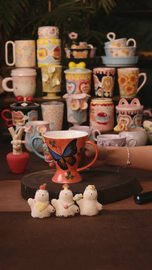 杯子景德镇原创手作陶瓷