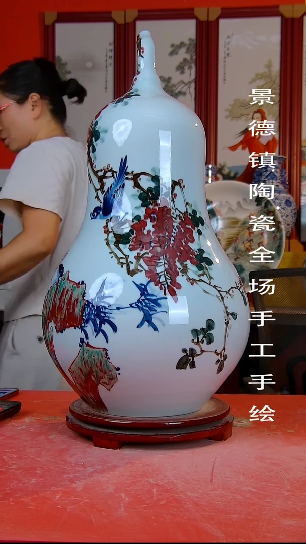 摆件景德镇陶瓷 全场手工手绘