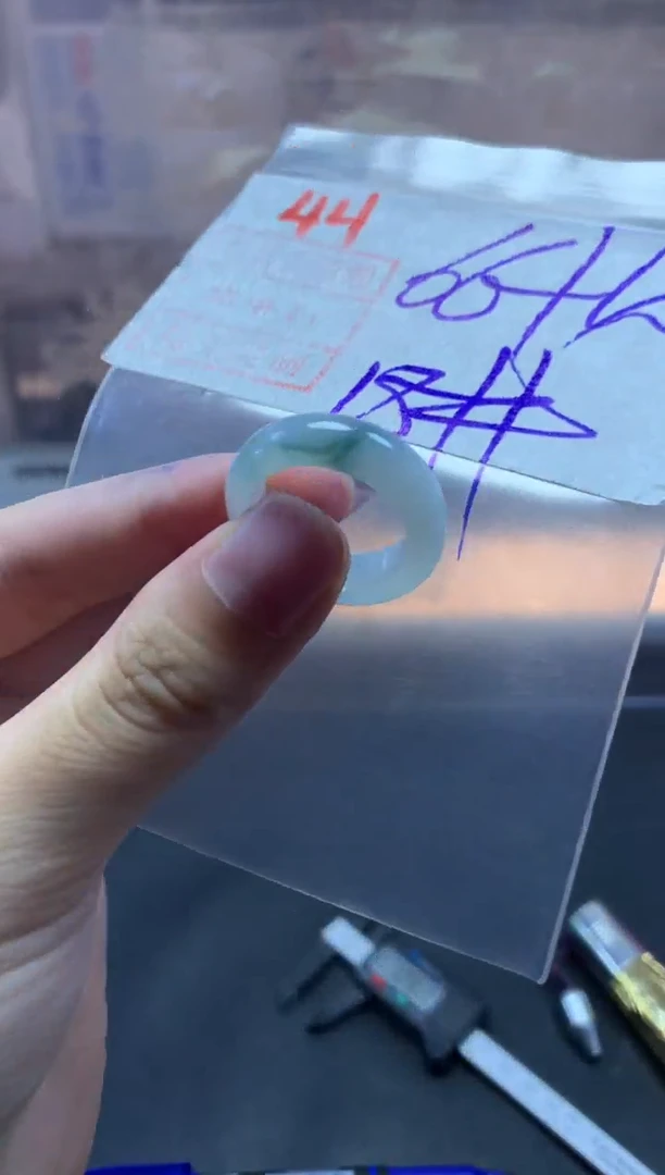 未镶嵌定制翡翠戒圈18#76毛货需精细抛光