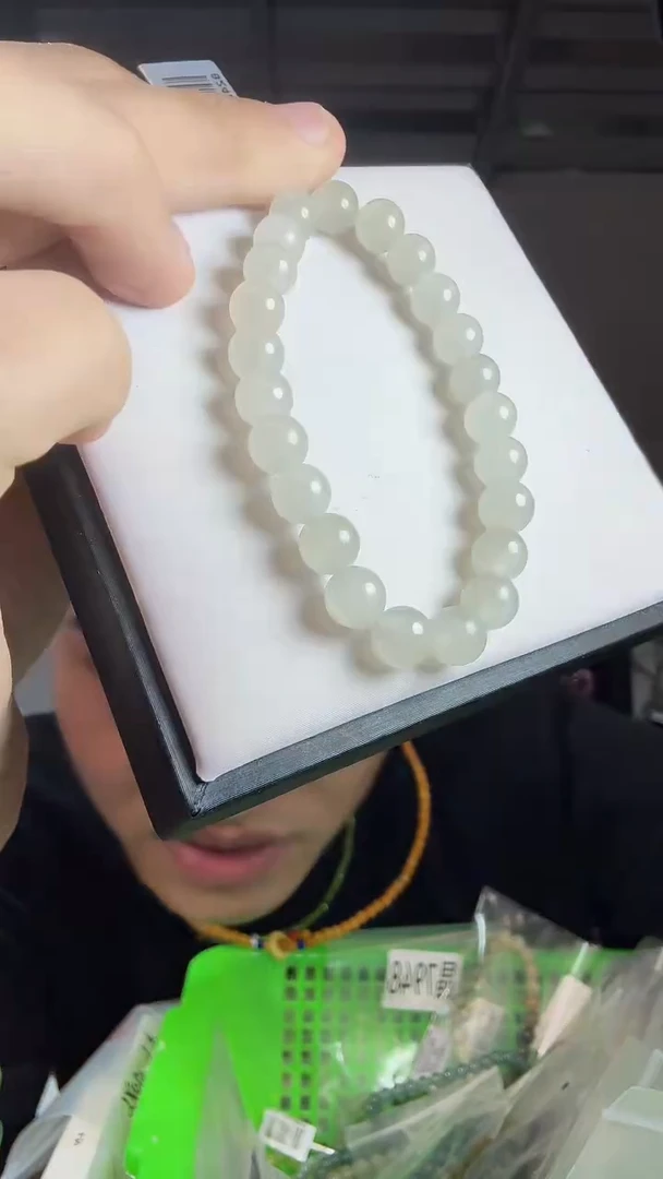 未镶嵌手链和田玉晶7805 约7mm 多样性发一件