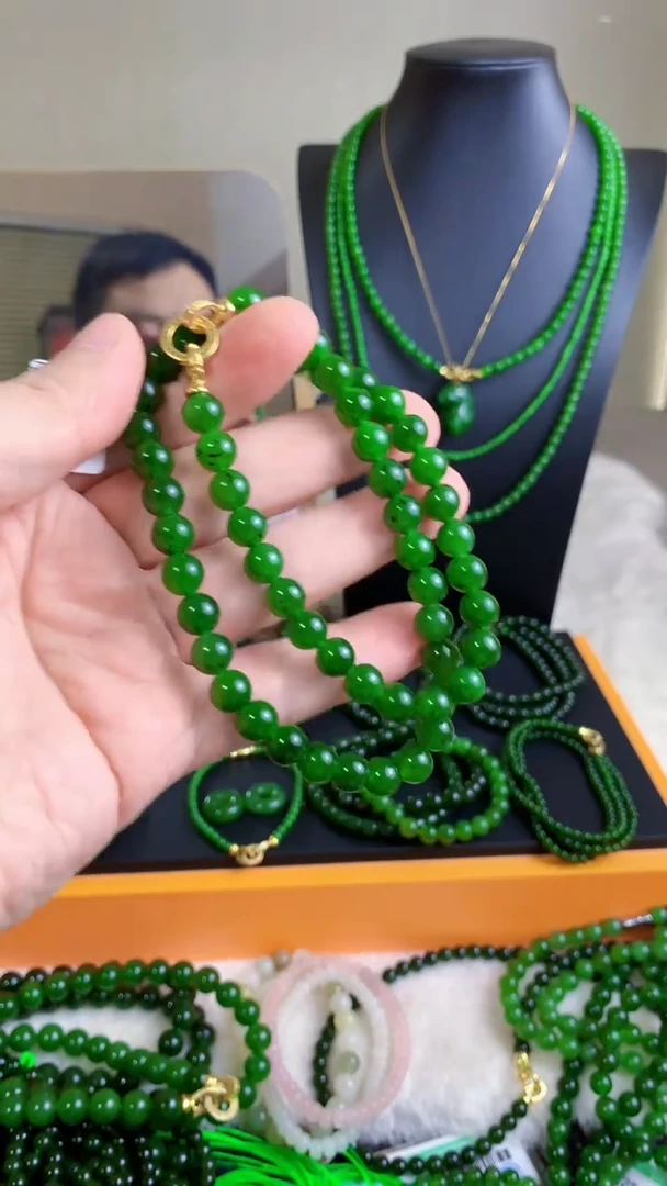 和田玉（碧玉）未镶嵌项链8