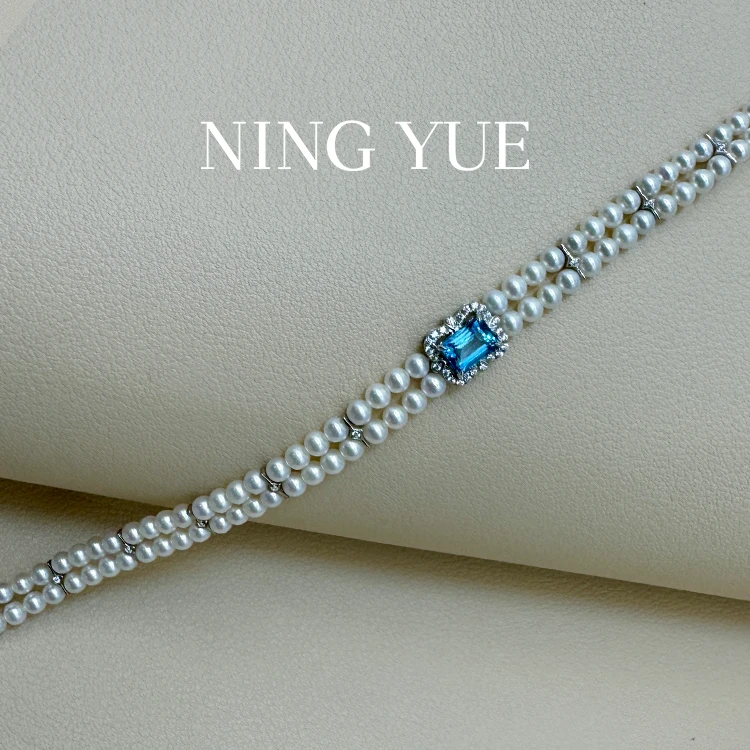 凝玥【宇宙星河】星海绮梦·天然托帕珍珠项链