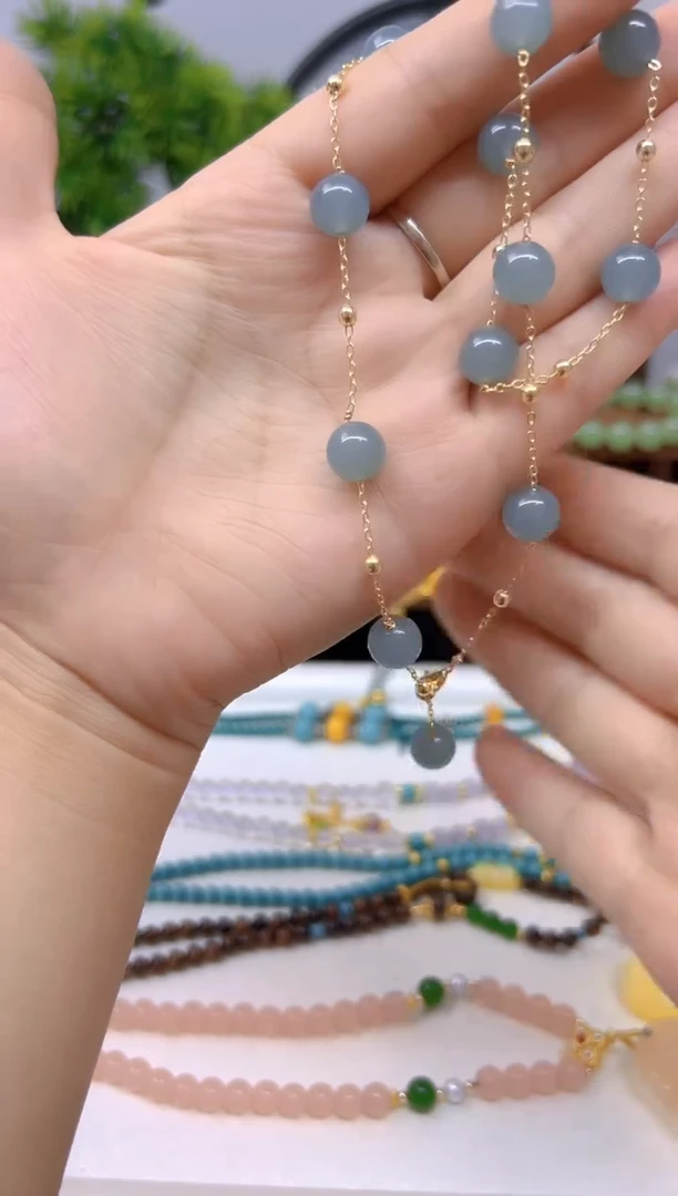 翡翠未镶嵌颈饰X603