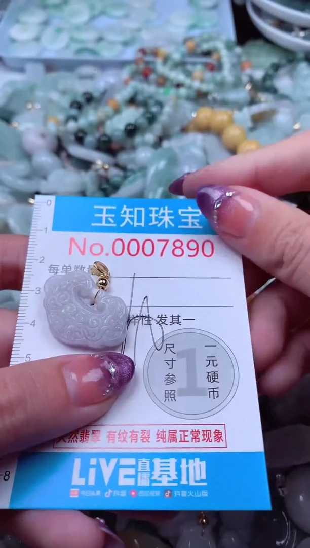 翡翠未镶嵌吊坠(不含链)7890