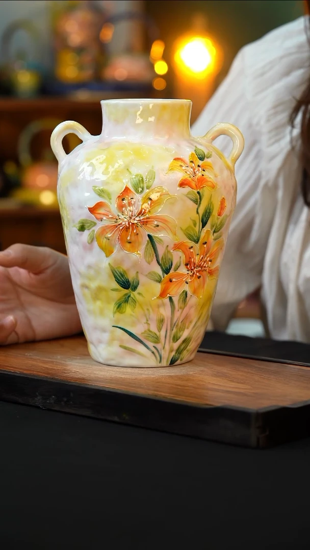 杯手绘心瓷陶瓷浮力