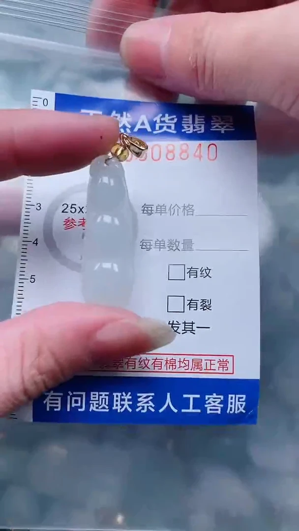 翡翠未镶嵌吊坠(不含链)1
