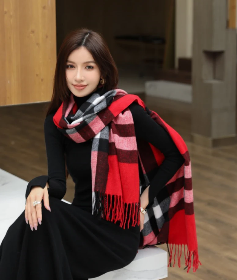 【COCO LESLEY】【BBR限定色】DP-1051（限定礼盒）羊毛时尚格纹围巾 Y