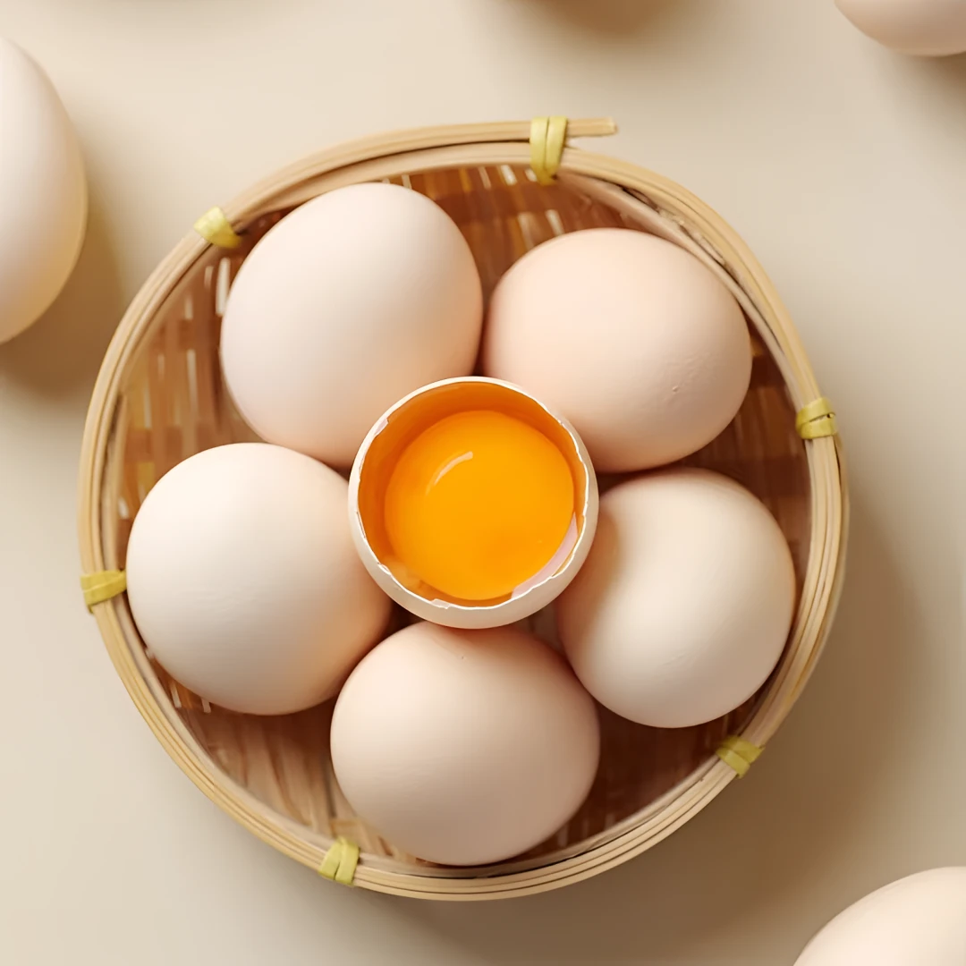50枚新鲜高品质农家散养土鸡蛋现捡先发无抗谷物蛋（净重2000g）默