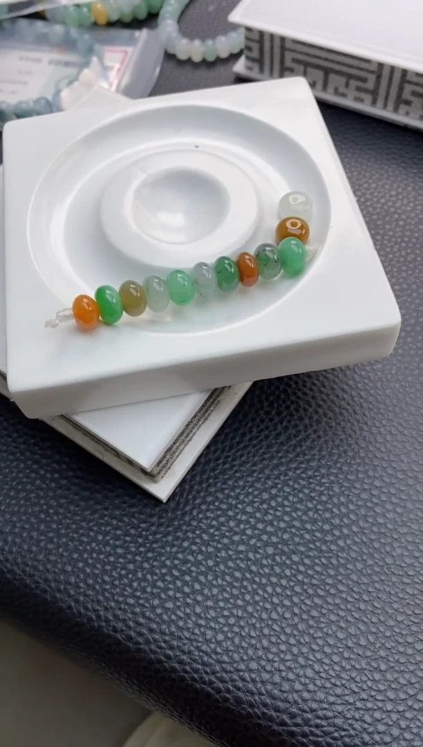 翡翠散珠我**马110天然A货翡翠散珠