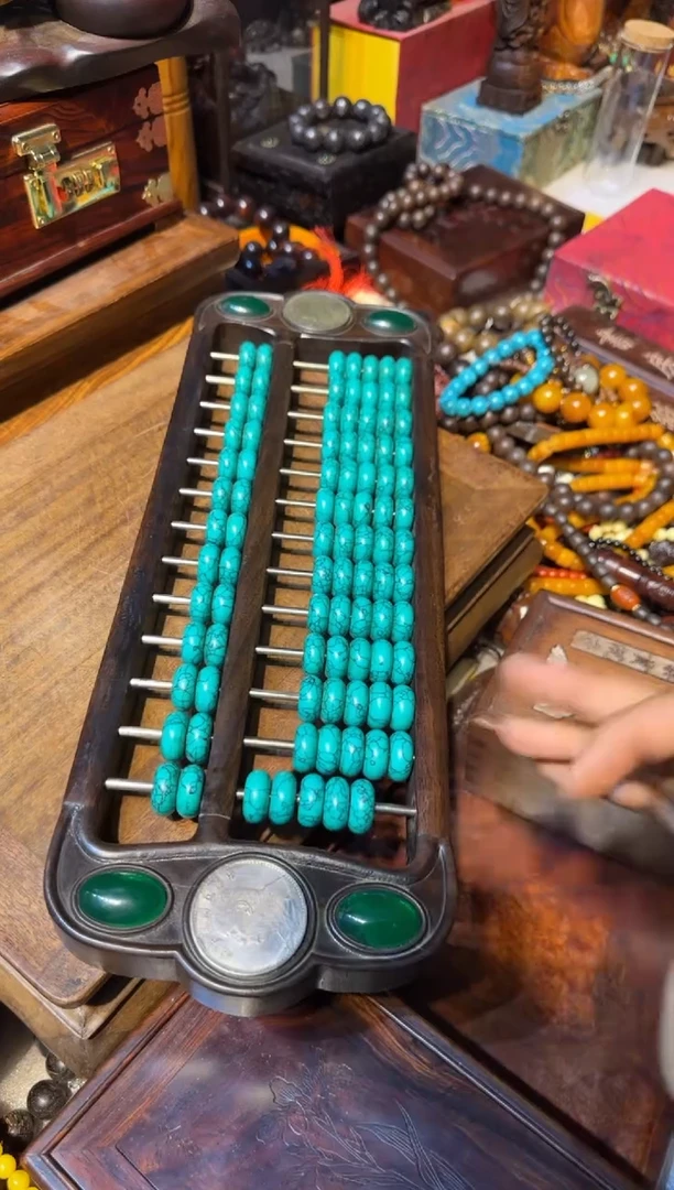 木算盘绿汉镶嵌