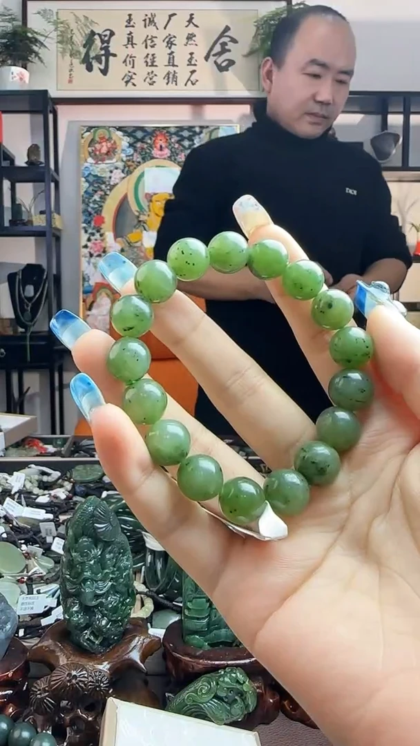 颈饰未镶嵌和田玉碧玉手串多样性发其一