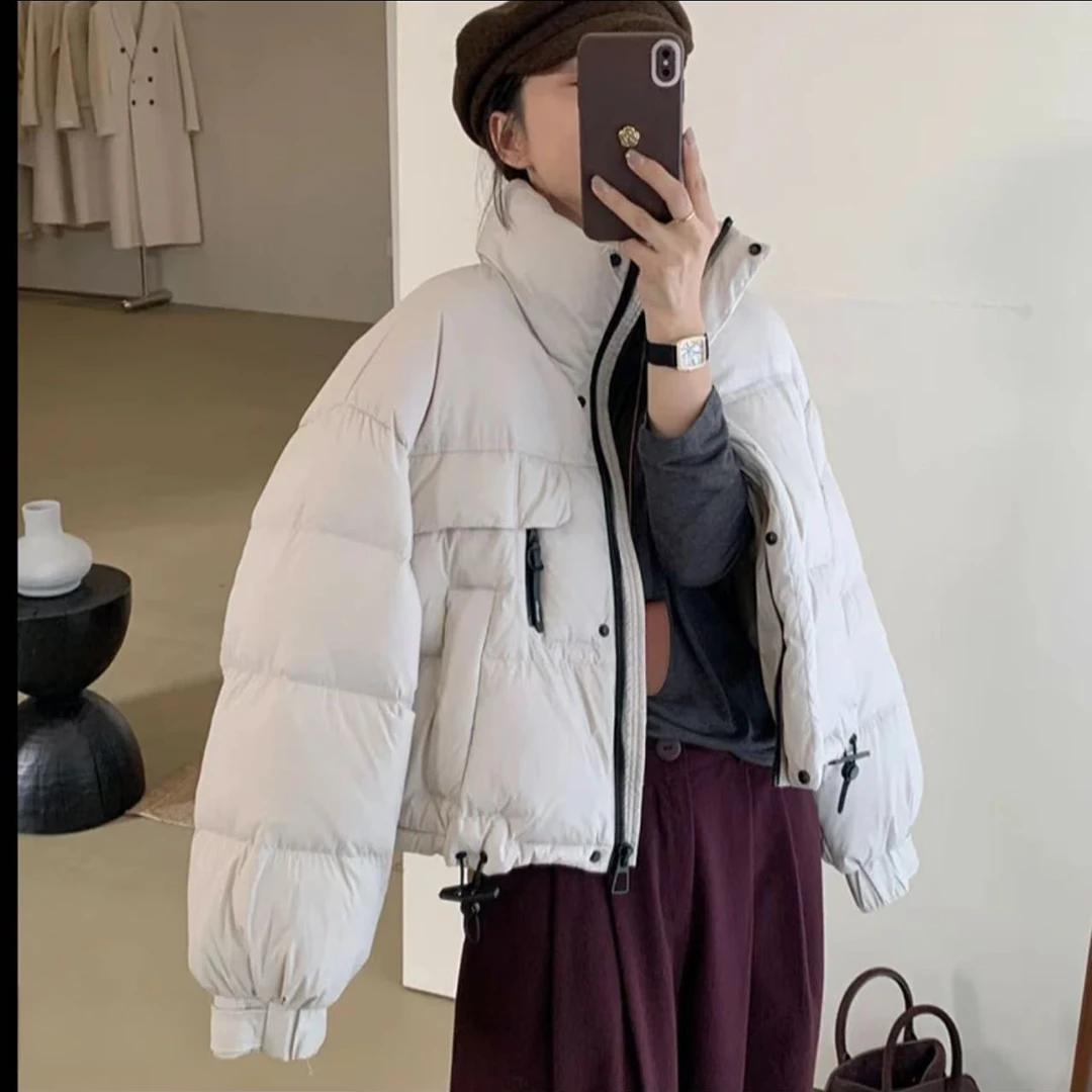 韩版时尚短款加厚保暖羽绒服