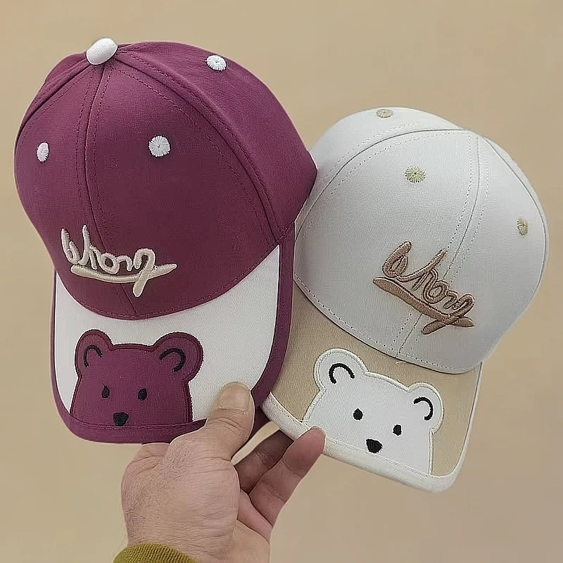 女童休闲鸭舌帽春夏季宝宝帽子薄款儿童遮阳棒球帽男童时尚防晒帽