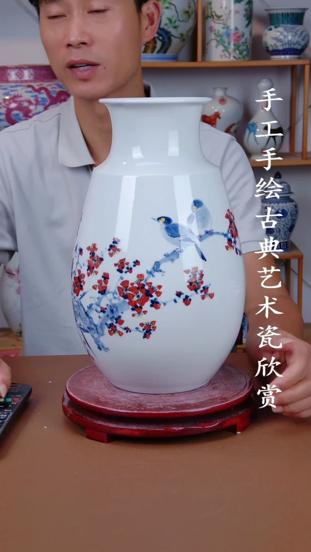 摆件景德镇手工手绘陶瓷摆件18