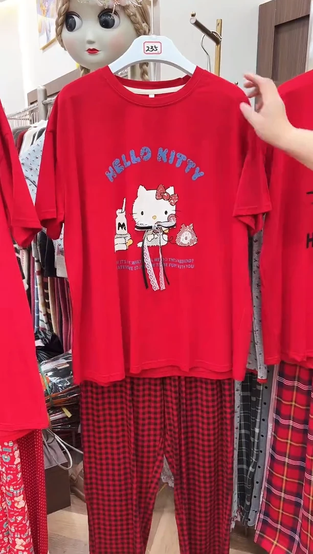 棉半袖长裤150斤以下