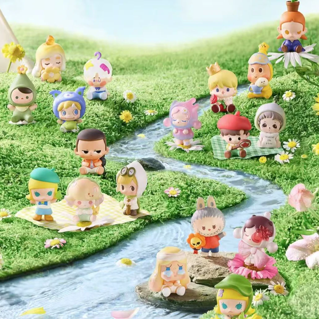 「欧气拆盒」泡泡家跟我去郊游系列萌粒拆袋盲盒桌面摆件可爱