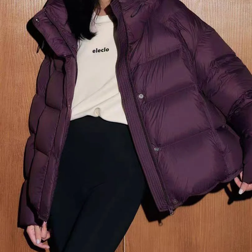 蚕物2025新款保暖羽绒服气质加厚保暖鸭绒羽绒服外套h218彭彭