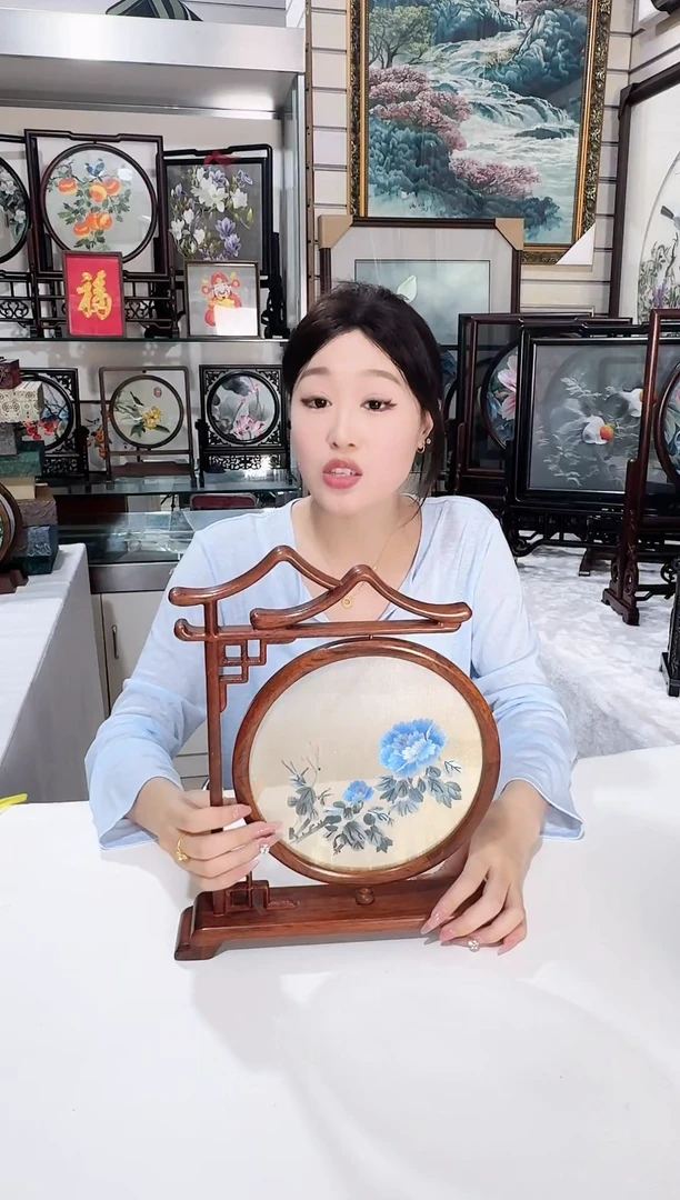 刺绣v苏绣摆件绣花