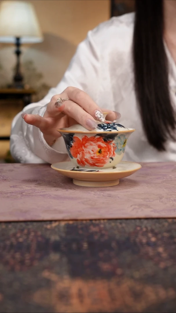 杯景德镇陶瓷杯碗柴烧多人