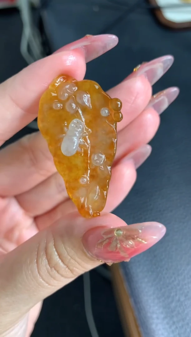 定制翡翠未镶嵌叶子