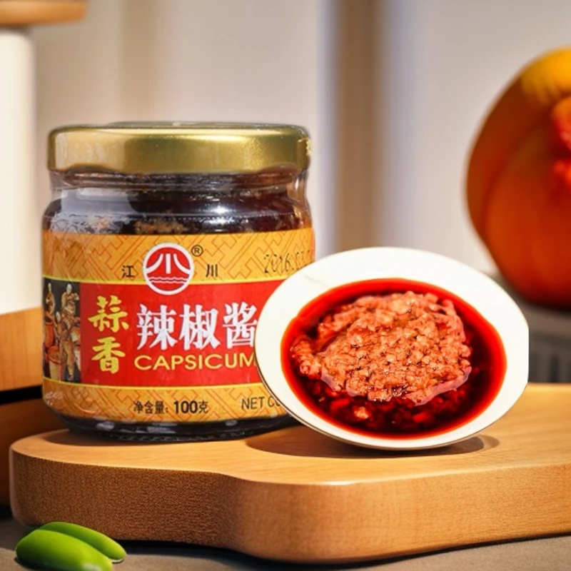 江川蒜蓉辣椒酱拌面酱下饭凉拌牛杂炒粉辣酱沙县调味蘸料100g/瓶