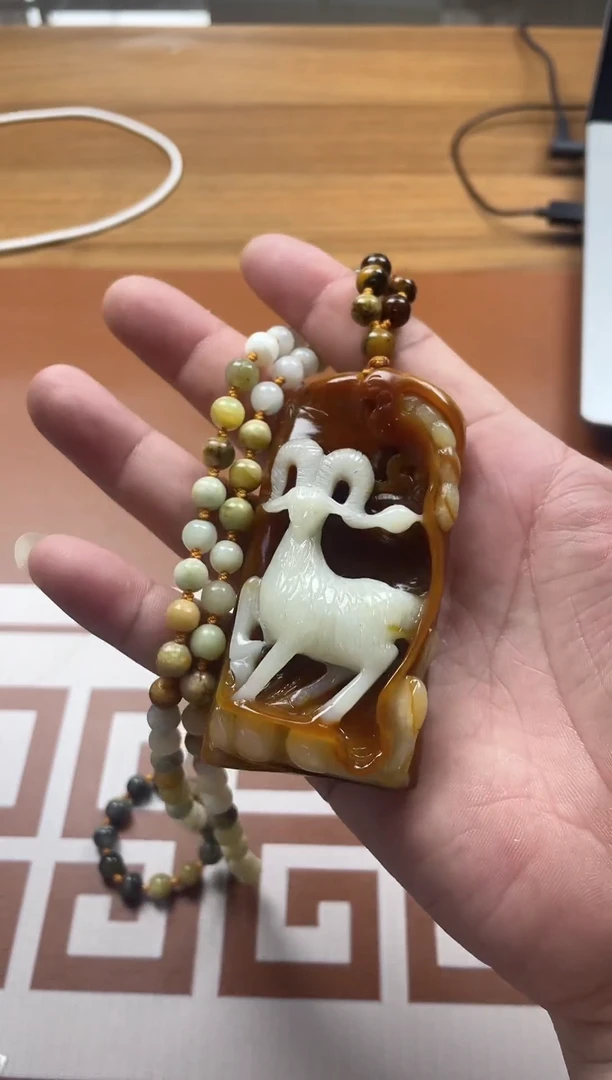 未镶嵌岫玉颈饰菜****猪多样性发货一件