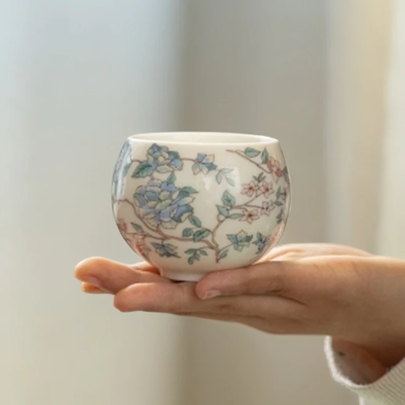 D235-山茶花龙蛋杯