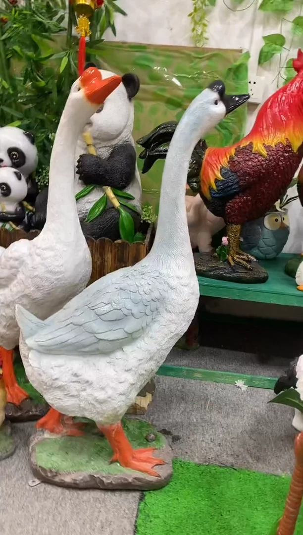 合成树脂大鹅摆件