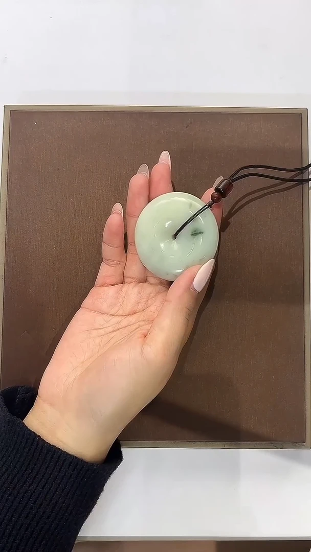 未镶嵌蛇纹石玉颈饰平安扣-多样性发货其中发一