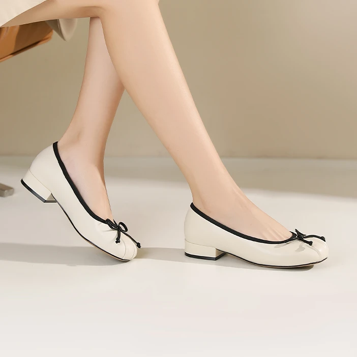 法式玛丽珍女2025浅口透气一脚蹬低跟方跟单鞋女气质玛丽珍鞋