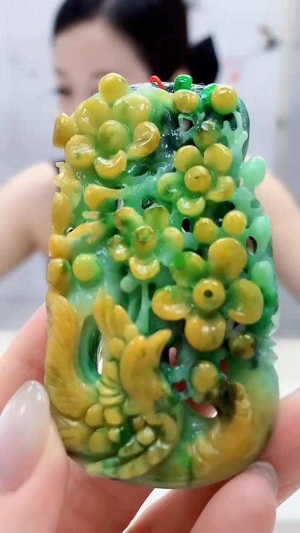 定制翡翠未镶嵌4852lr-毛货挂件131