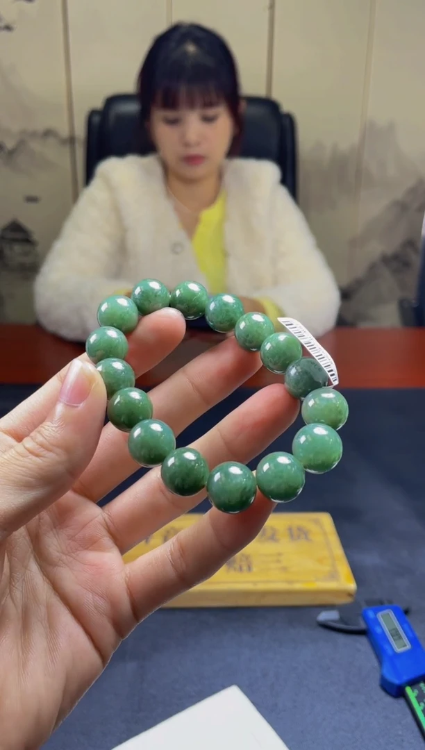 未镶嵌定制翡翠珠串 拍一发一