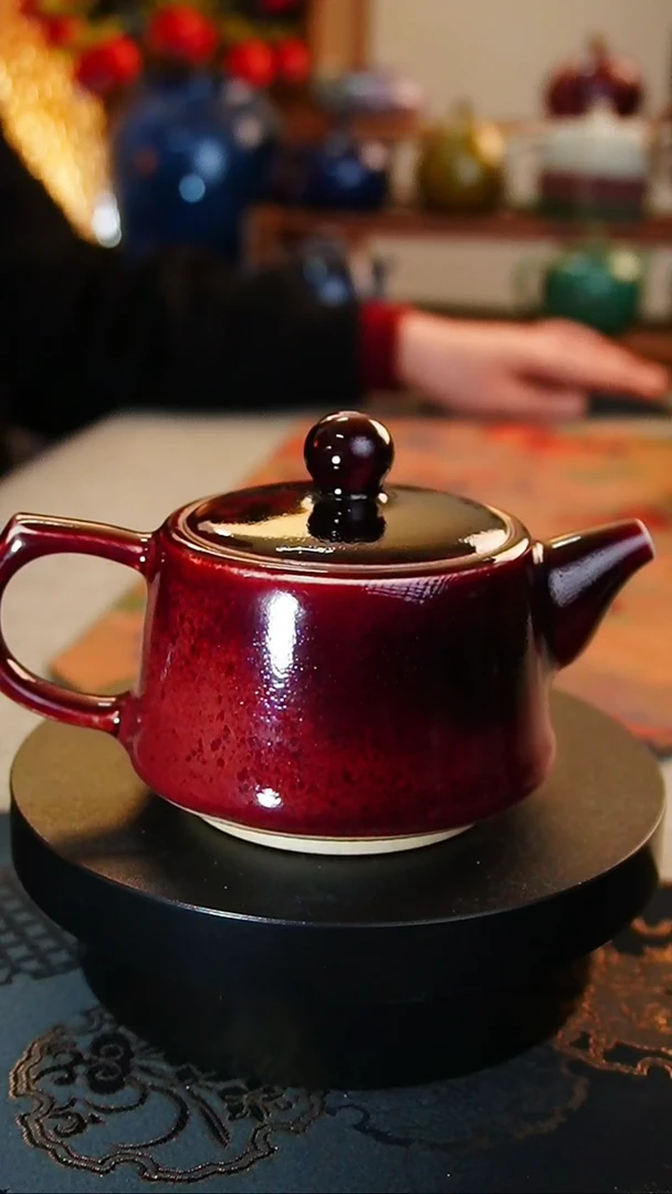 【闪购商品】瓷片440  玉石釉井栏壶