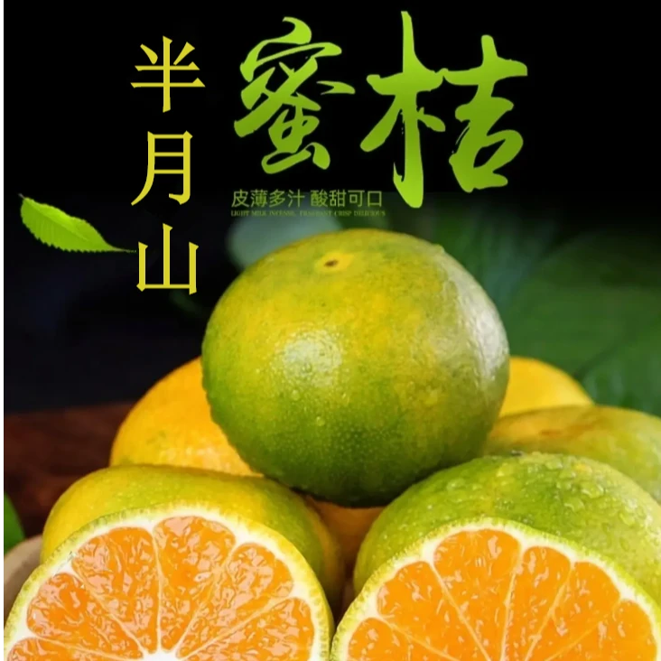 【新鲜】半月山青皮蜜桔无核无籽X