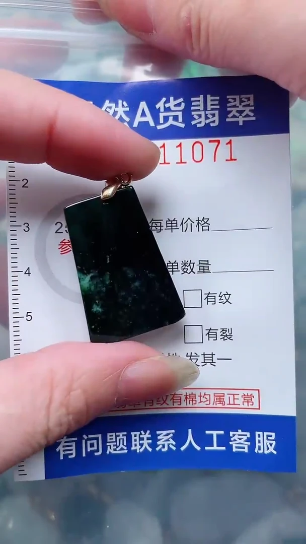 翡翠未镶嵌吊坠(不含链)1