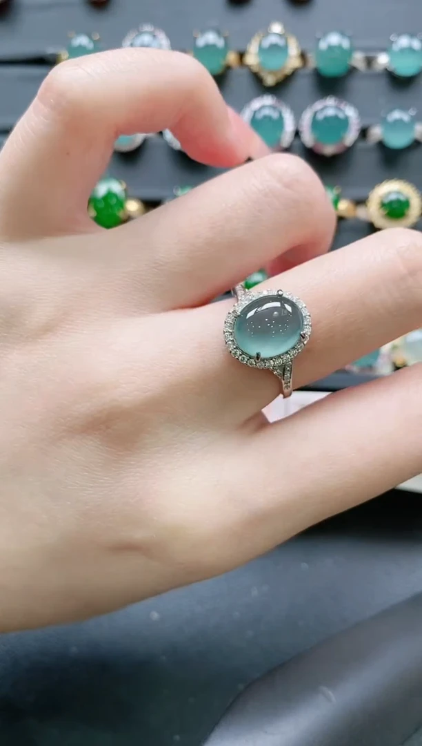 【闪购商品】翡翠戒指银S925镶嵌11111111