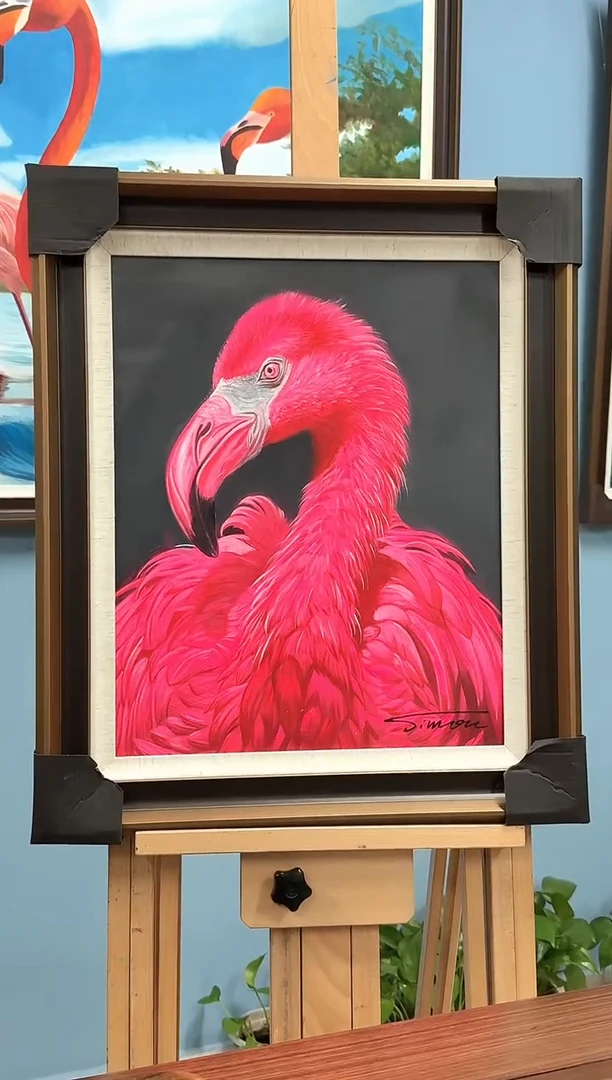 油画6火烈鸟-陶宗建-油画