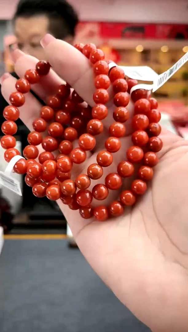 【闪购商品】南红玛瑙卡8南红瓦西单圈-多样性发一件未镶嵌一件35