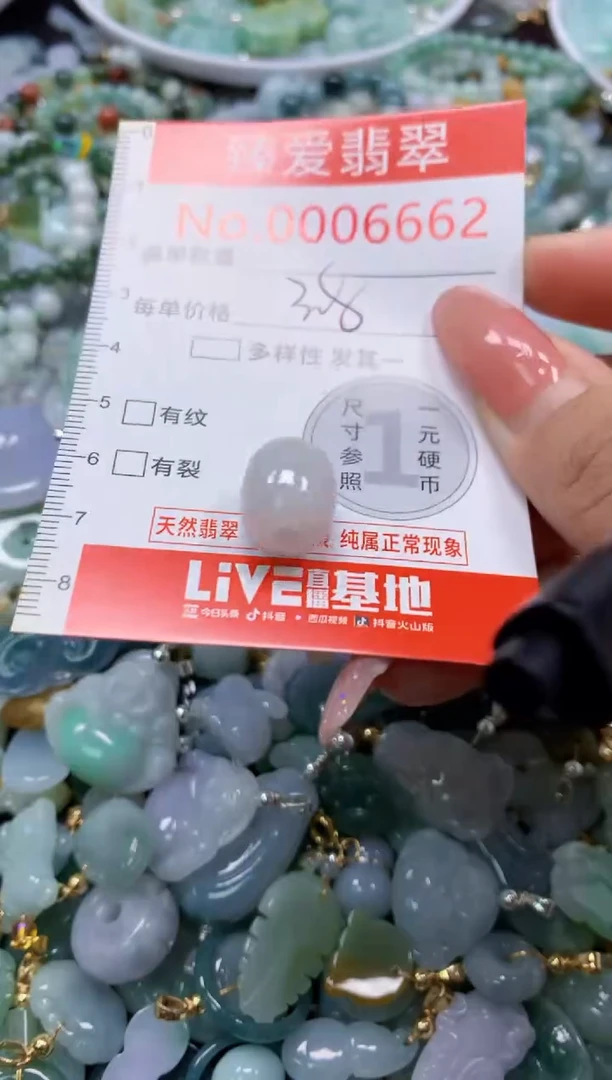 翡翠未镶嵌吊坠(不含链)6662