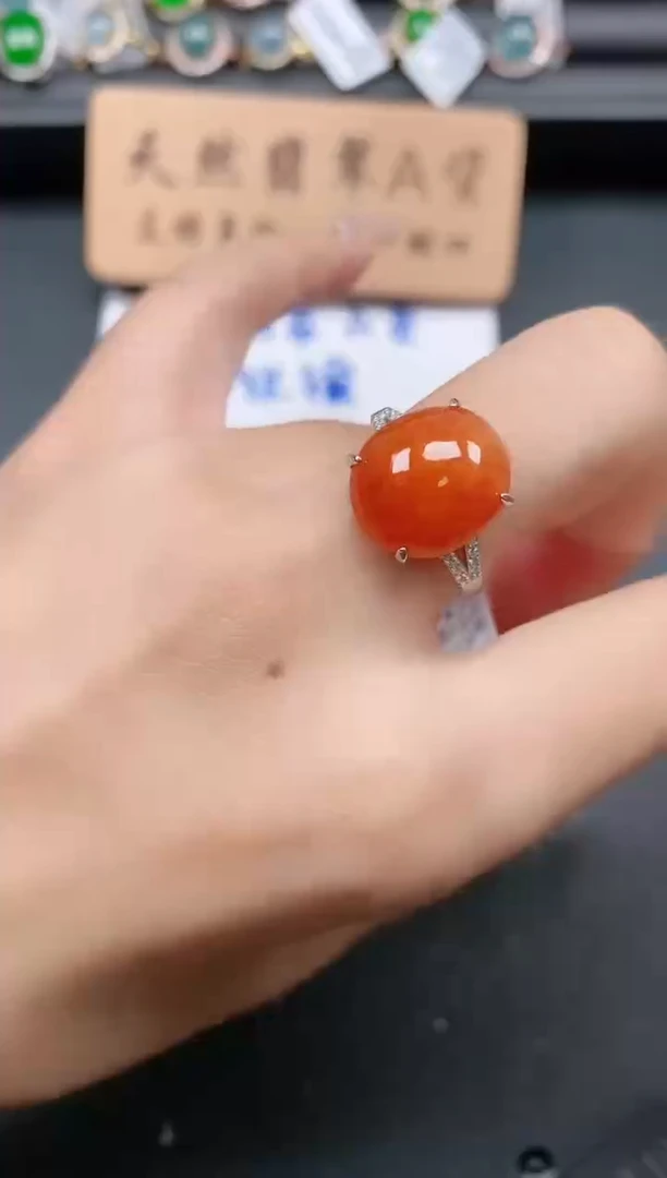 银S925镶嵌戒指翡翠1111111