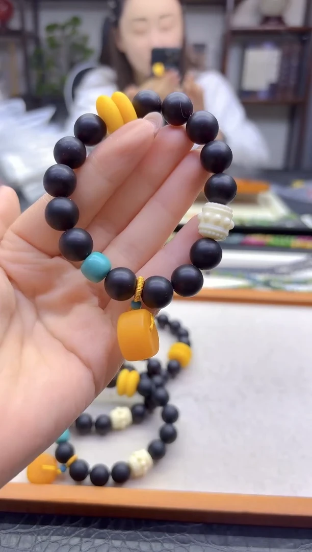 手链琥珀未镶嵌DIY款S1024