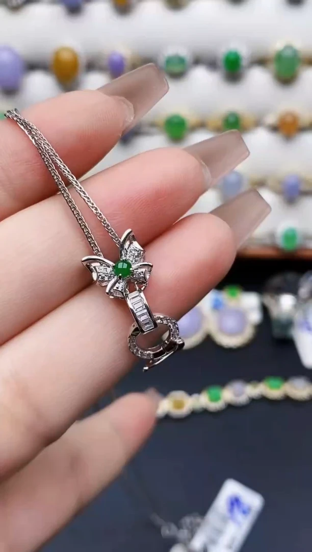 银S925镶嵌戒指翡翠0525