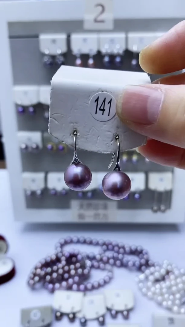 【闪购商品】淡水珍珠耳饰银S925镶嵌141