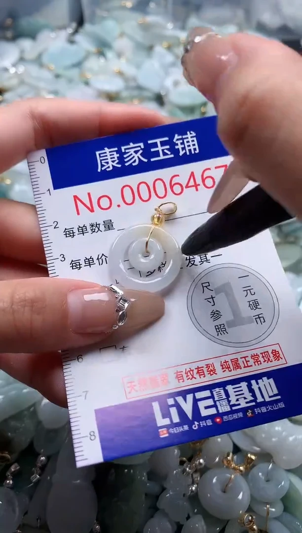 翡翠未镶嵌吊坠(不含链)6467
